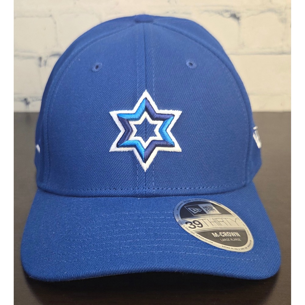 New Era 39THIRTY M-Crown Israel Baseball Cool Era Flex Hat Blue Large XL